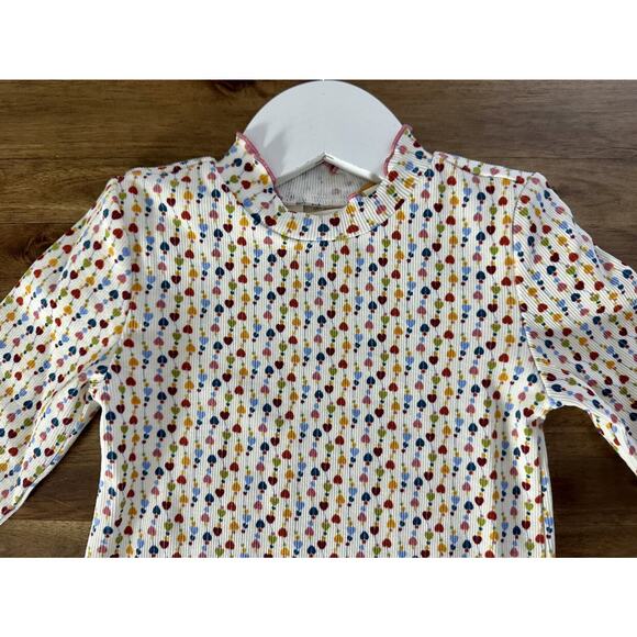 NWT Matilda Jane Heart to Heart Heartstrings Long Sleeve Ribbed Knit Tee Cream 4 - Picture 2 of 8